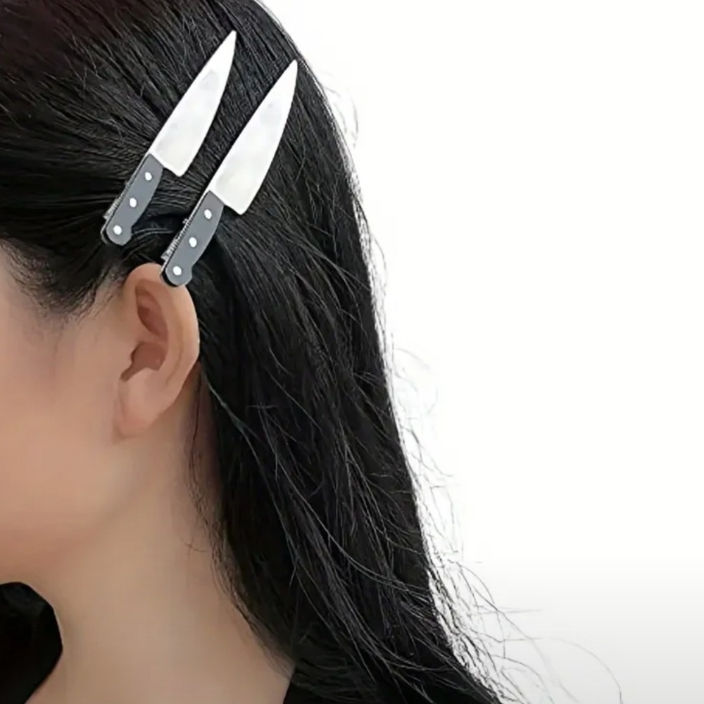 Knife Hair Clips